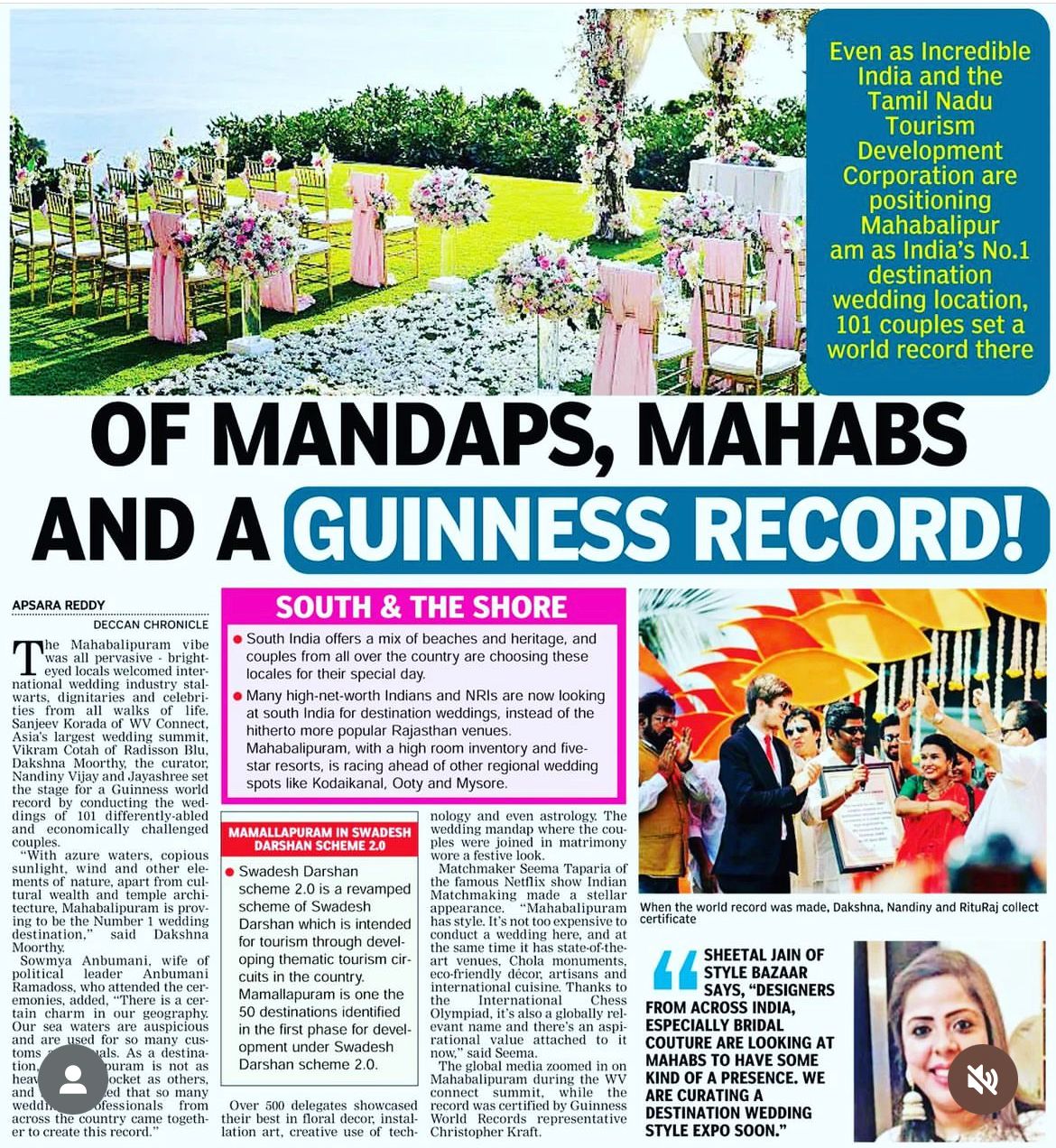 "Making History: #101Weddings Breaks Guinness World Record for Most Destination Weddings at One Place"